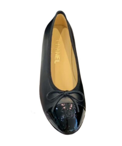 Chanel Ballet Flats Black For Women G02819 Y01552 94305