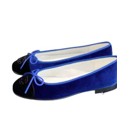 Chanel Ballet Flats Blue For Women