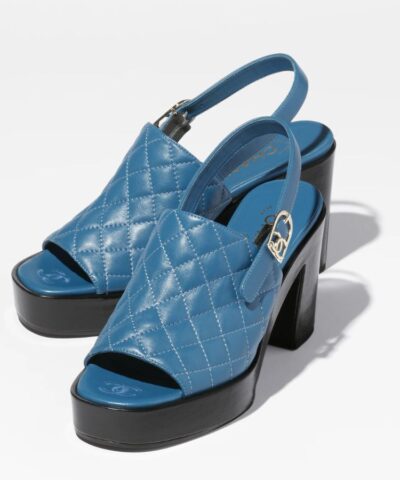 Chanel Sandals Dark Blue For Women- G45567 X01000 NV147