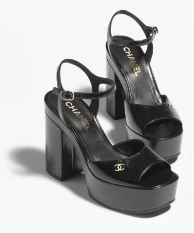 Chanel Sandals Black For Women- G45740 B17144 94305