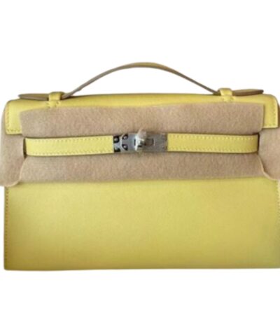 Hermes Mini Kelly KP Pochette Black/Khaki Green/Yellow/Brown For Women 22cm / 8.7in