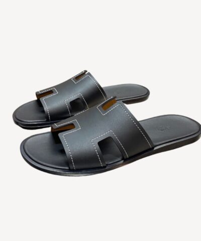 Hermes Oran Sandal Black For Men