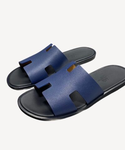 Hermes Oran Sandal Navy Blue For Men