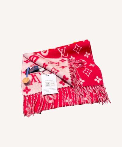 Louis Vuitton Essential LV Scarf Red For Women