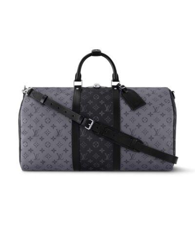 Louis Vuitton Keepall Bandoulière 50 Bag Grey For Men 19,7in/50cm M45392