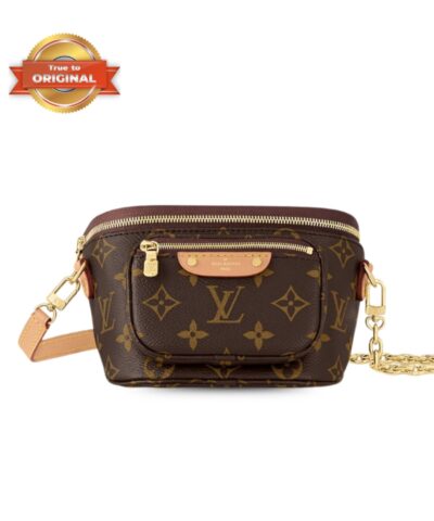 [True-to-ORIGINAL] Louis Vuitton Mini Bumbag Brown For Women 17cm / 6.7 in M82335