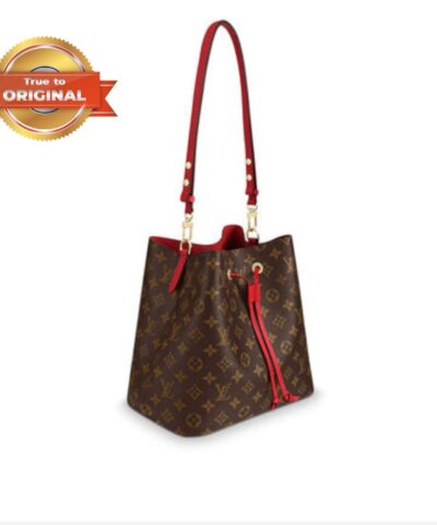 [True-to-ORIGINAL] Louis Vuitton NeoNoe MM Bucket Bag Brown For Women 10.2in/26cm LV N40214