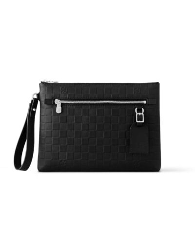Louis Vuitton Takeoff Pouch Wallet Black For Men 11.8in/30cm N40504