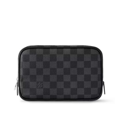 Louis Vuitton Toilet Pouch PM Wallet Black For Men 7,9in/20cm N40483