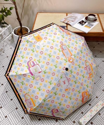 Louis Vuitton Monogram Printed Umbrella White