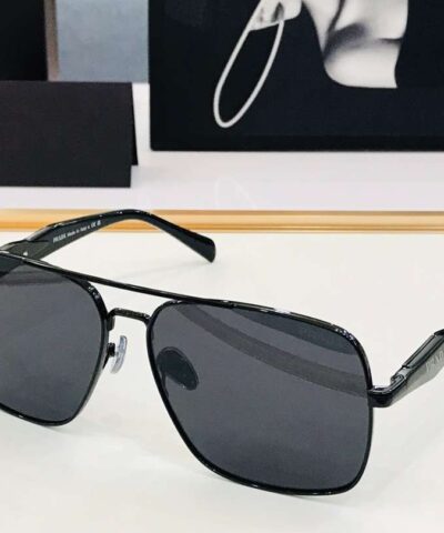 Prada Letter Logo Sunglasses Black For Women