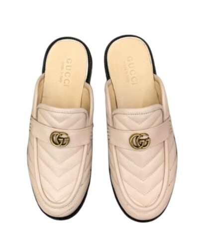 Gucci Slipper With Interlocking G Beige For Men
