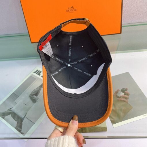 Hermes Horse Cap Black Hermes Cap - Image 3