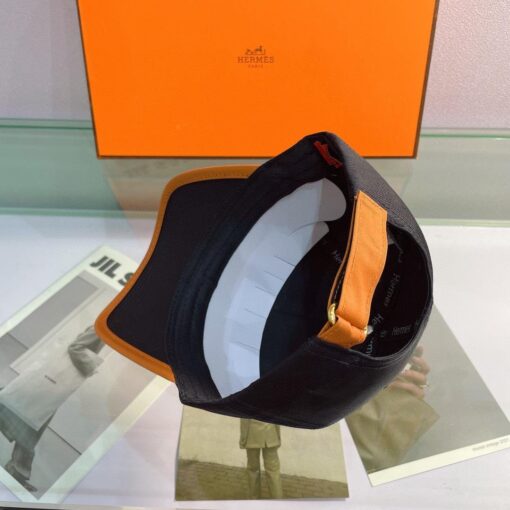 Hermes Horse Cap Black Hermes Cap - Image 5