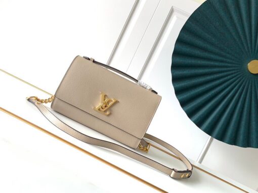 Louis Vuitton Lockme Short Handle Bag Gold For Women M56136- 9.2 Inches/23.5 Cm