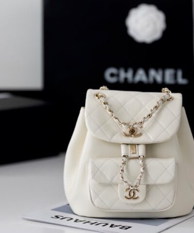 Chanel Backpack White For Women 7 in/18cm