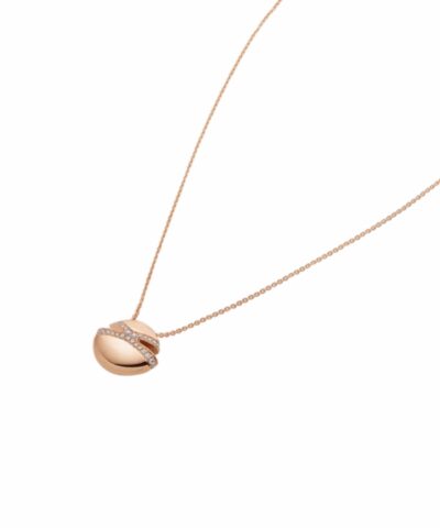 Bvlgari Cabochon Necklace Rose Gold For Women 361447