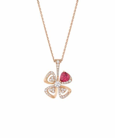 Bvlgari Fiorever Necklace Rose Gold For Women 359928