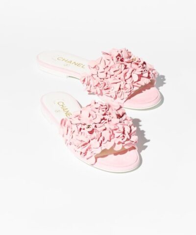 Chanel Blooming Charms Mules Light Pink For Women G46231-B19043-NACLY