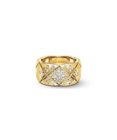 Chanel Coco Crush Ring Yellow Gold Large Version For Women J10862