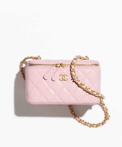Chanel Vanity With Chain Light Pink 6.7in/17cm For Women AP4446-B19412-NADOE