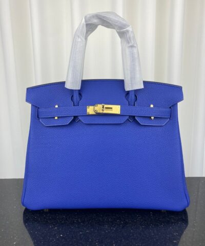 Hermes Birkin Bag 30 Blue Toned Hardware Bag For Women, Women’s Handbags, Shoulder Bags 11.8in/30cm