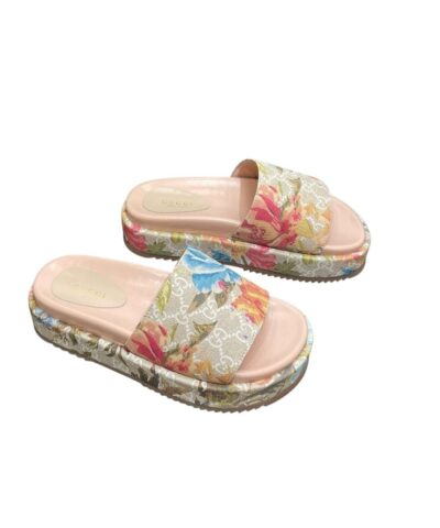 Gucci Gg Flora Slide Sandal Multicolor For Women