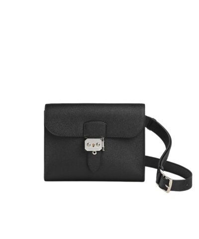 Hermes Sac A Depeches 21 Bag Black For Men 21cm/8.3in- H085470CK89