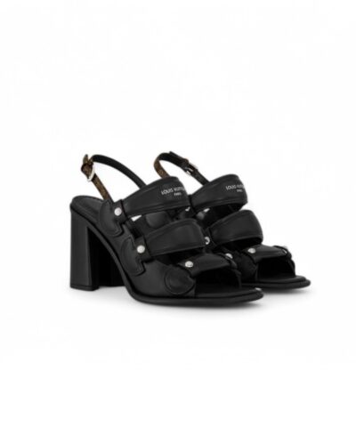 Louis Vuitton Berlin Sandal Black For Women 1AHKX2