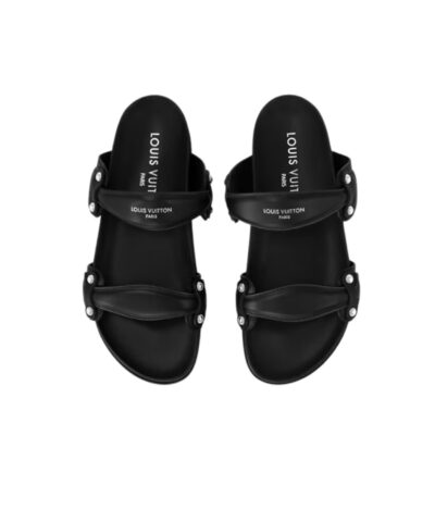 Louis Vuitton Bom Dia Comfort Mule Black For Women 1AHLOQ