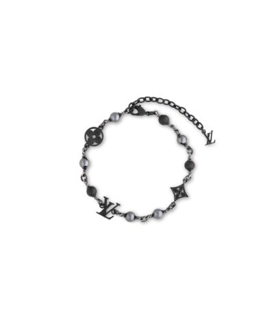 Louis Vuitton Pearls Bracelet Black For Men 20.5cm/8.1in – M1391A
