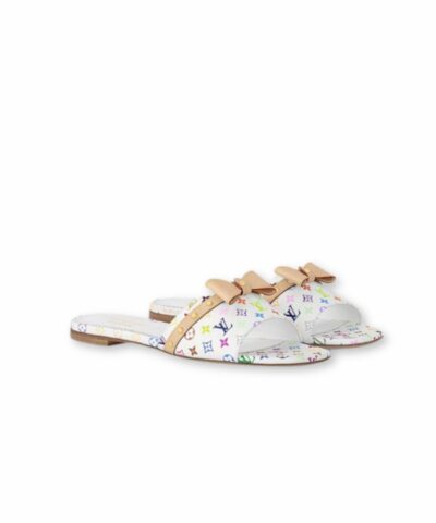 Louis Vuitton LV x TM 6AM Flat Mule White For Women 1AGZUV