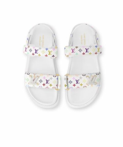 Louis Vuitton LV x TM LV Sunset Flat Comfort Sandal White For Women 1AGXEQ