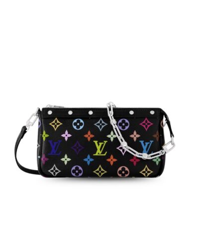 Louis Vuitton LV x TM Pochette Accessoires Multicolore Noir For Women 8.7in/22cm M13663