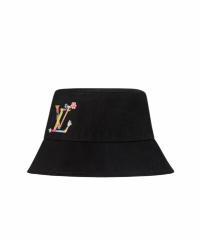 Louis Vuitton LV x TM Reversible Superflat Bucket Hat Black For Women M7985S