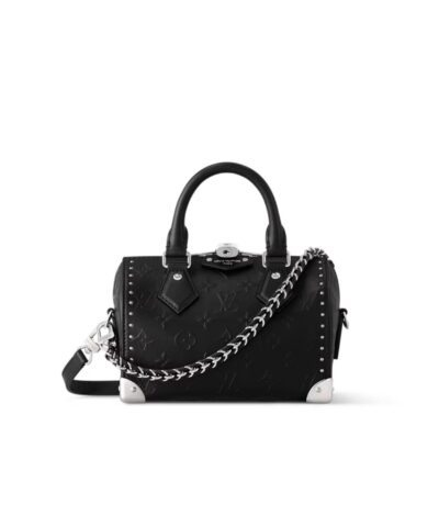 Louis Vuitton Speedy 20 Trunk Bag Black For Women 20.5cm/8.1in – M14575