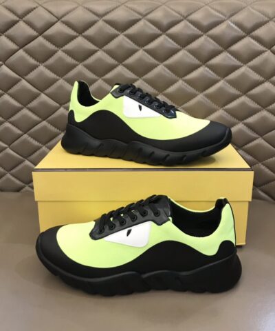 Fendi Force Low Tops Sneakers Glow Green For Men