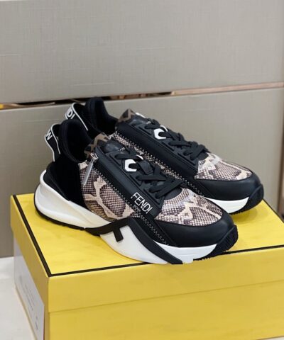 Fendi Flow Sneakers Black For Men
