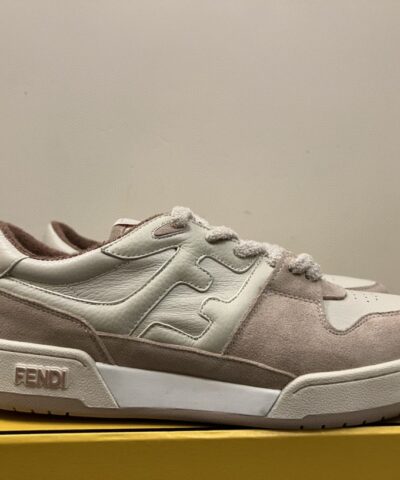 Fendi Match Low Tops Sneakers Beige/Brown For Men 7E1493
