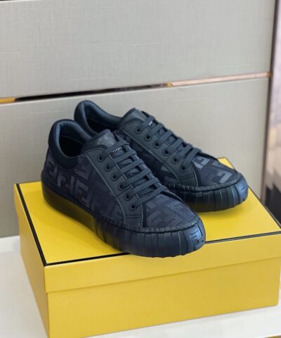 Fendi Force Low Tops Sneakers Dark Blue For Men 7E1520AD76F1FGT