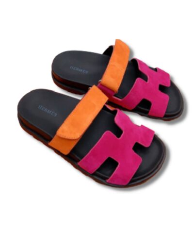 Hermes Chypre Sandal Orange/Pink For Men