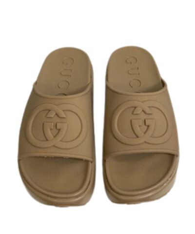 Gucci Interlocking G Slide Sandal Green For Men 692380 JF000 3727