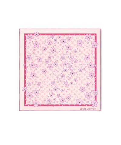 Louis Vuitton LV x TM Monogram Cherry Blossom Square Pink 67cm/26in For Women – M94964
