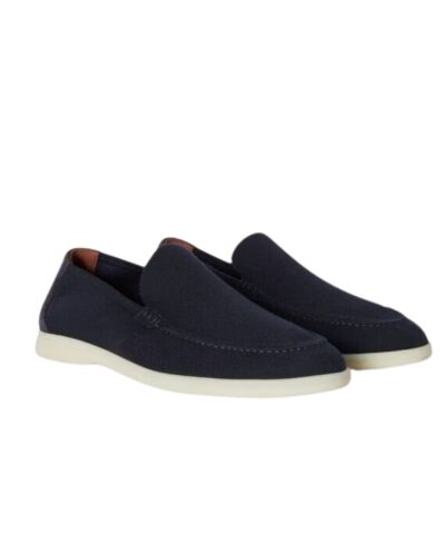 Loro Piana Summer Walk Knitted Navy Blue For Men FAM1581