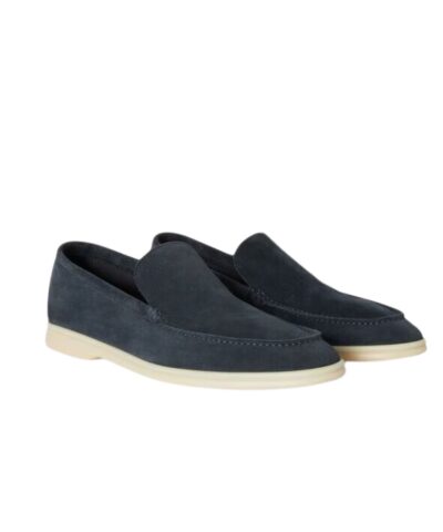Loro Piana Summer Walk Loafers Grey For Men FAI3276