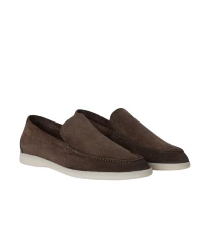Loro Piana Summer Walk Loafers Grey For Men FAI3276