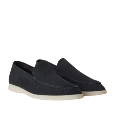 Loro Piana Summer Walk Loafers Dark Blue For Men FAI3276