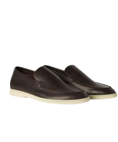 Loro Piana Summer Walk Loafers Black For Men FAM9405