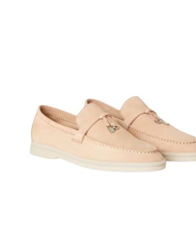 Loro Piana Summer Charms Walk Loafers Pink Sand For Women – FAE5444 3873