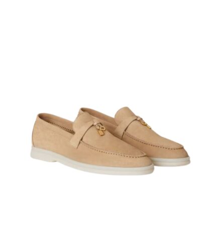 Loro Piana Summer Charms Walk Loafers Sandstone For Women – FAE5444 D044